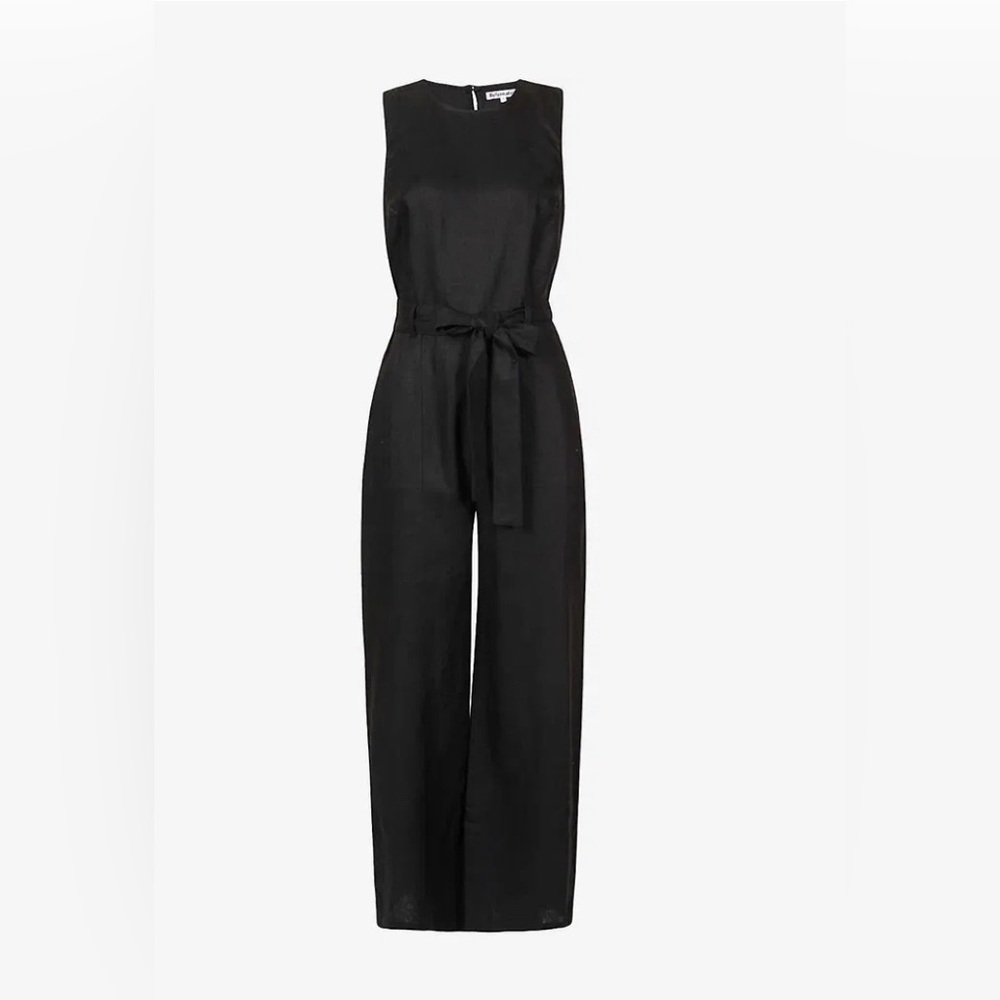 REFORMATION 
Naomi Linen Jumpsuit - Black - Picture 2 of 14
